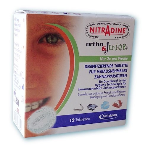 NitrAdine Ortho & Junior Desinfizierende Tabletten (12 Tabl.)