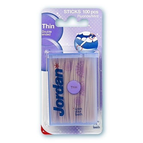 Jordan Dental Sticks (Zahnhölzer) - dünn (100 St.)