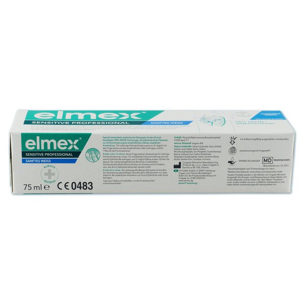 elmex® SENSITIVE PROFESSIONAL sanftes Weiß Zahnpasta (75 ml)