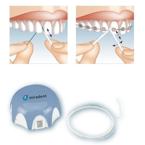 Mirafloss® Implant chx Flossfäden (50 Fäden)