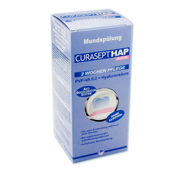Curasept HAP 020 Mundspülung mit PVP-VA und Hyaluronsäure (200 ml)