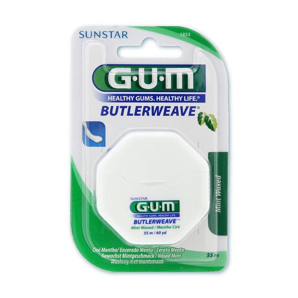 GUM® – Butlerweave Zahnseide mint gewachst (55 m)