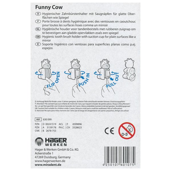 miradent Funny Cow Zahnbürstenhalter